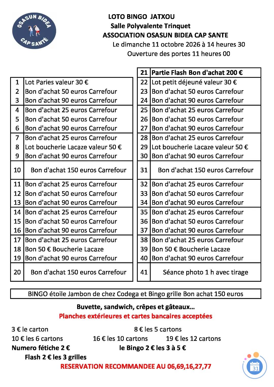 Flyer Loto Jatxou