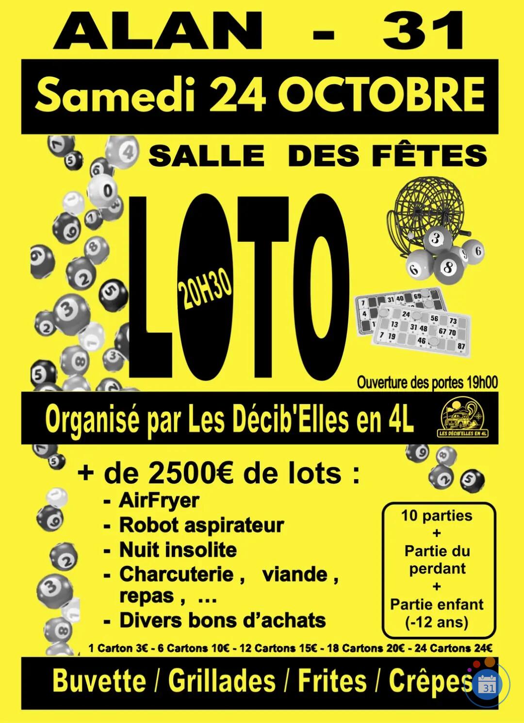 Flyer SUPER Loto à ALAN