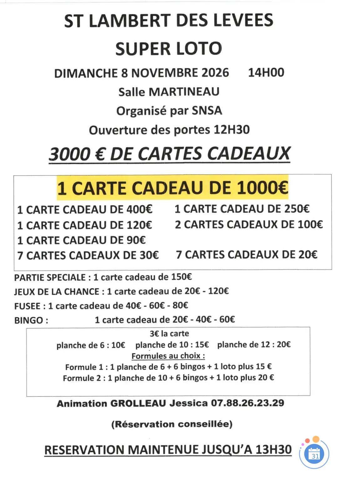 Flyer Super loto