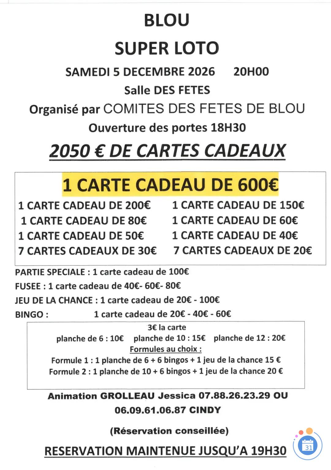 Flyer Super loto