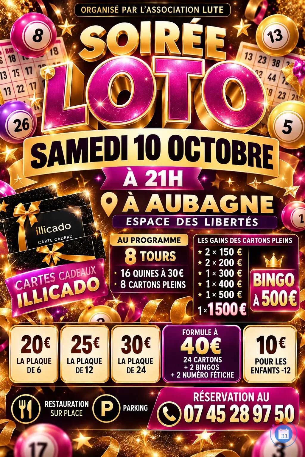 Flyer Soirée loto