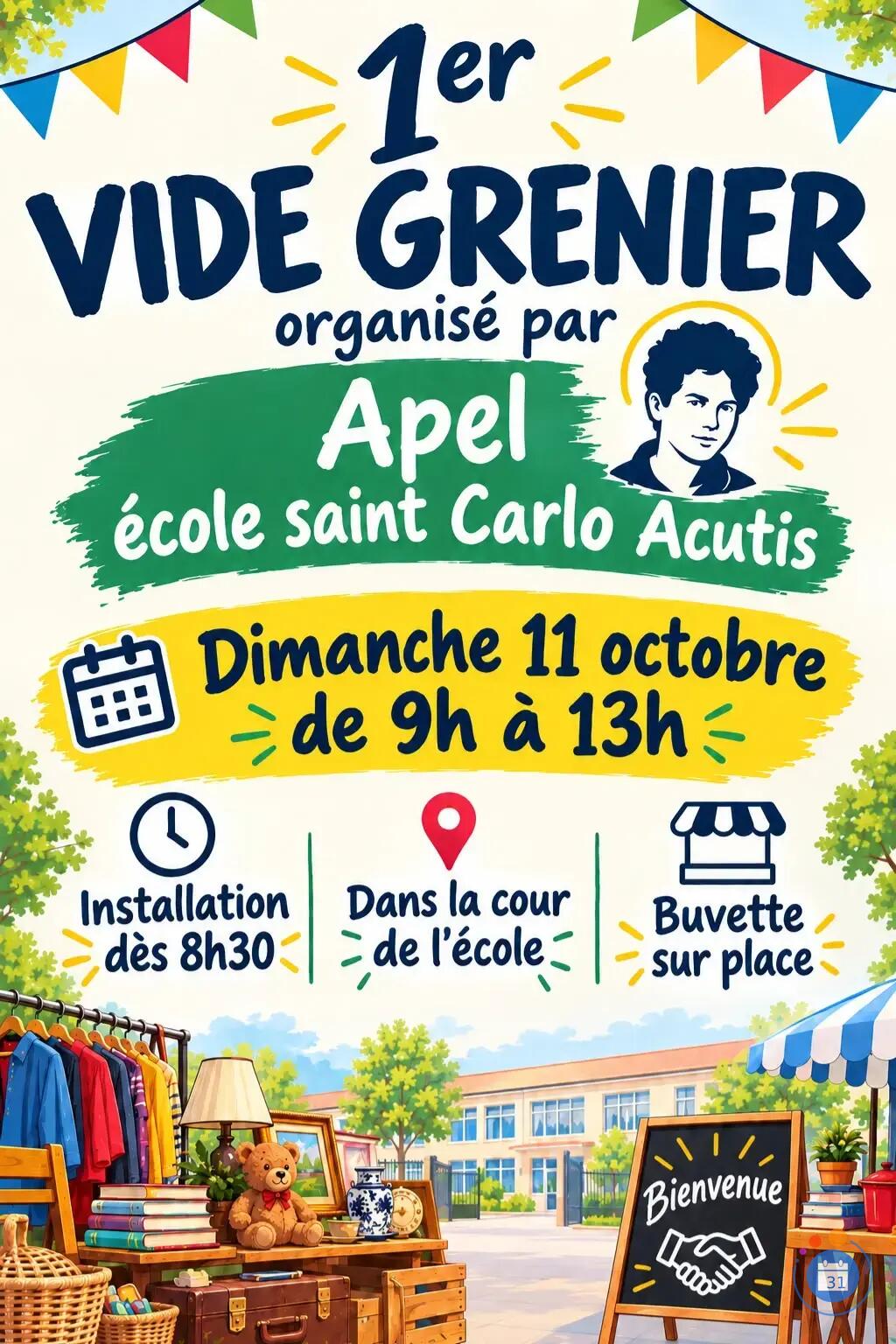 Image 1er vide grenier APEL St Carlo Acutis (photo 1)