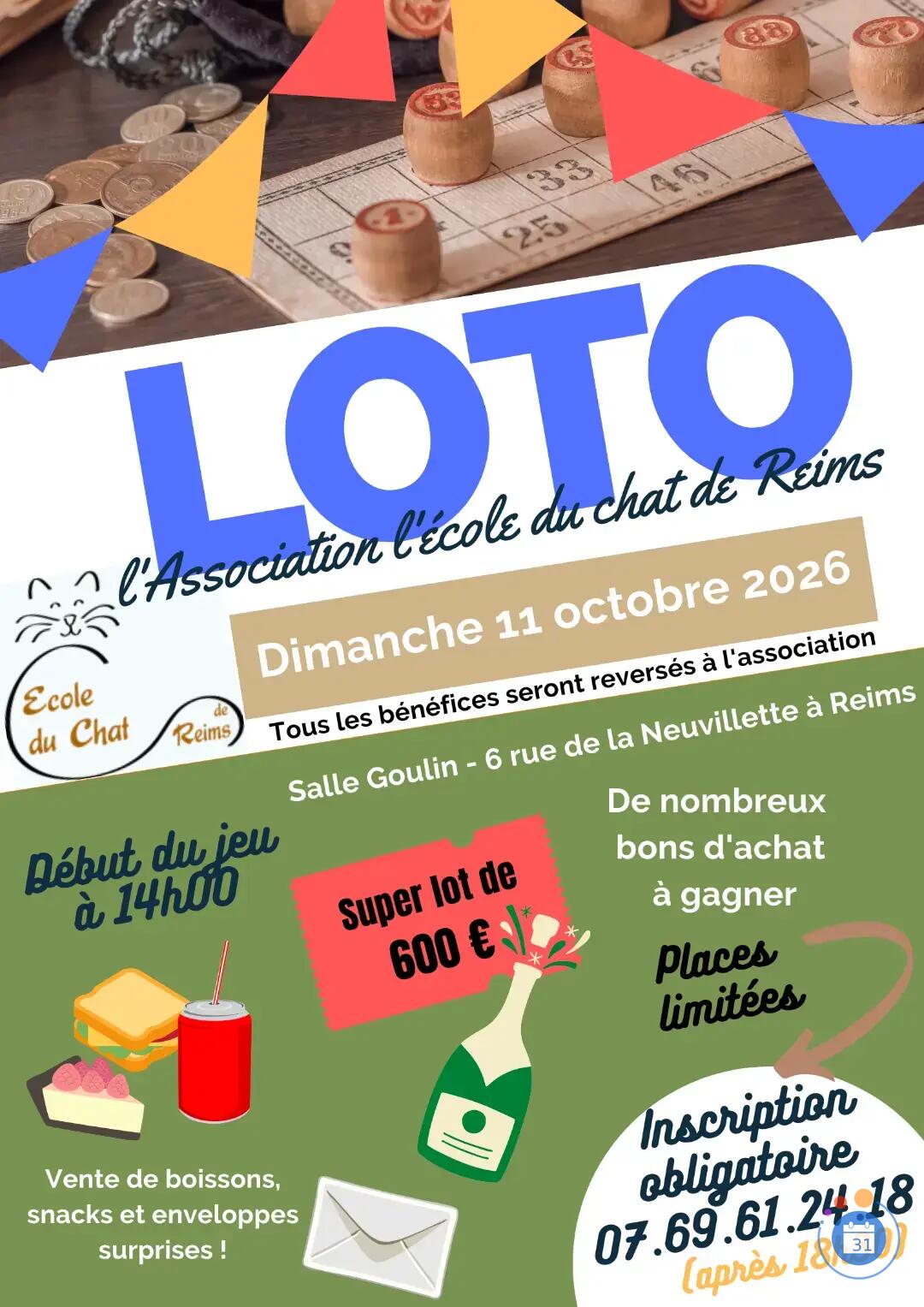 Image Loto de l'association l'Ecole du chat de Reims (photo 1)