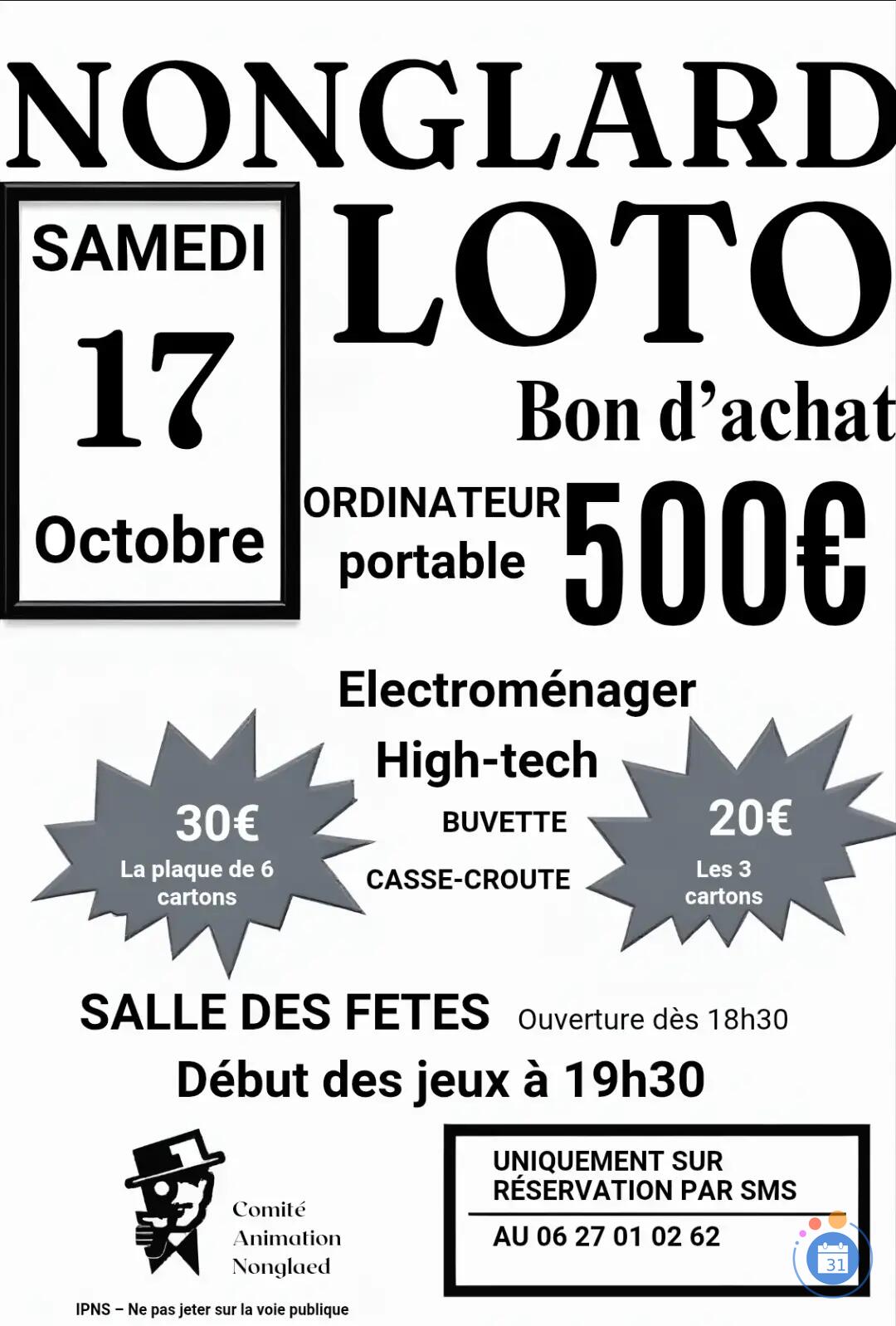 Flyer Loto annuel