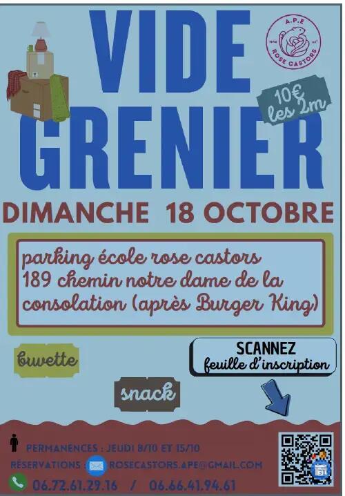 Image Vide grenier sur le parking de l'école Rose Castors 13013 (photo 1)