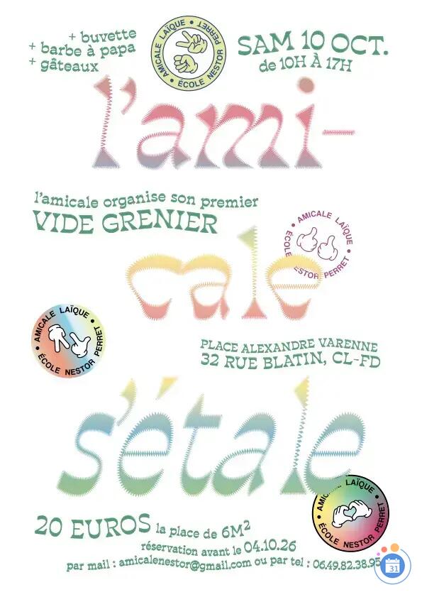 Image Vide-grenier école Nestor Perret — samedi 10 octobre (photo 1)