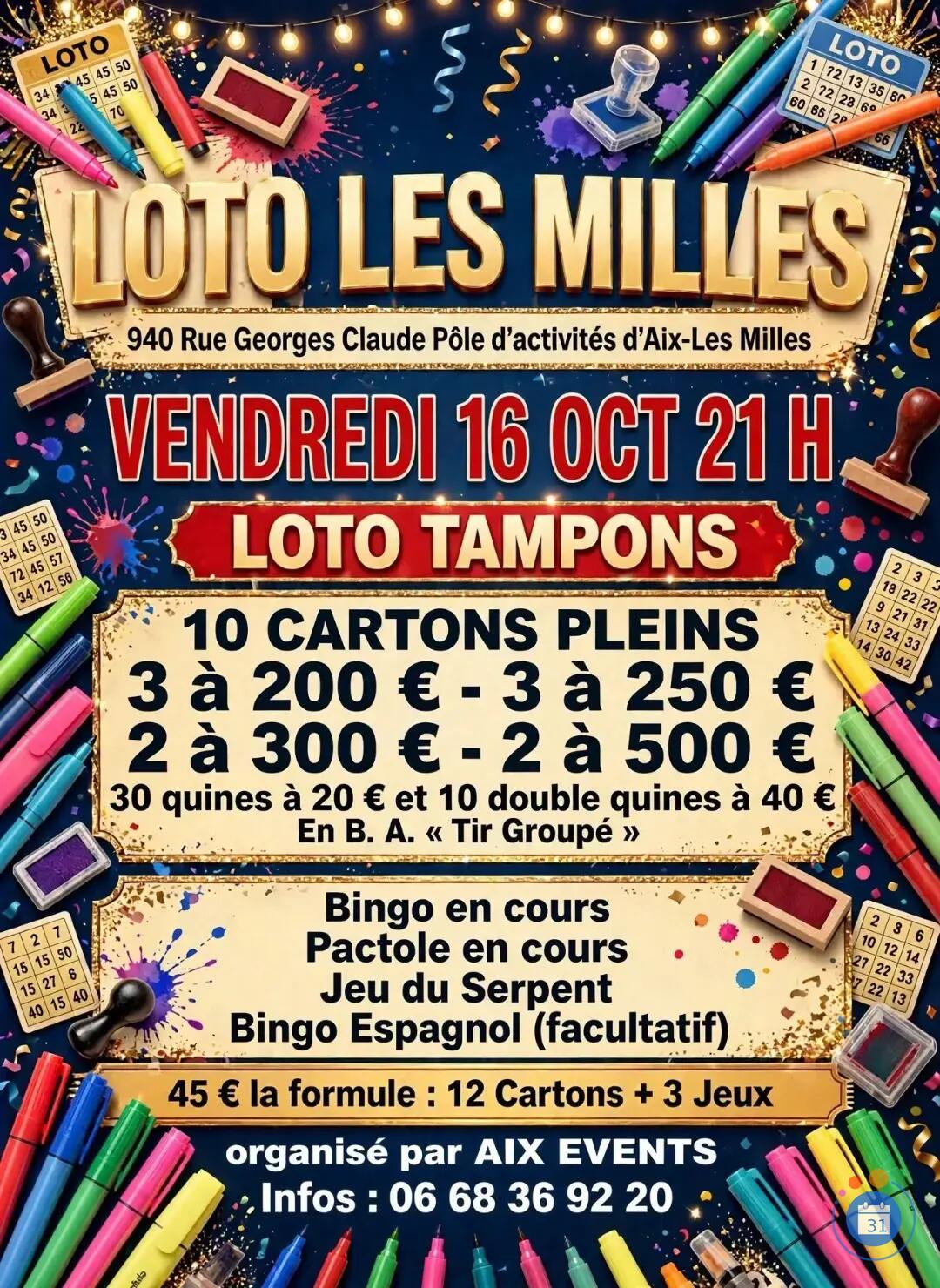 Flyer Super loto tampons
