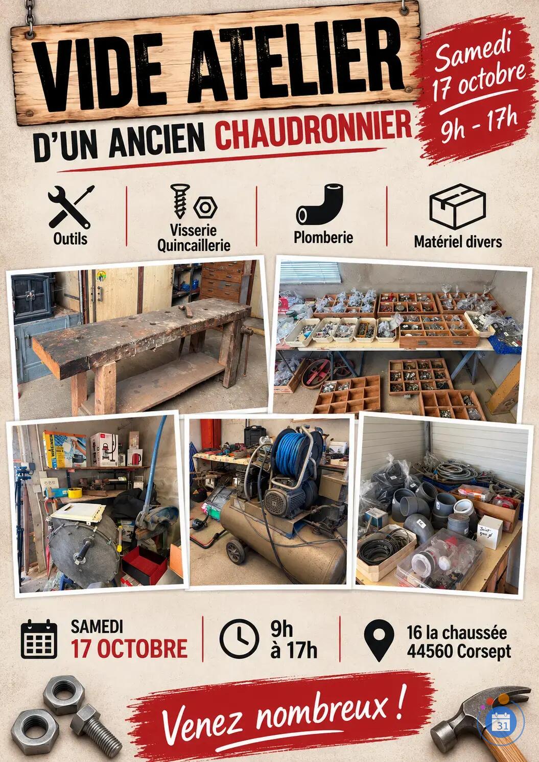 Image Vide atelier ancien chaudronnier (photo 1)