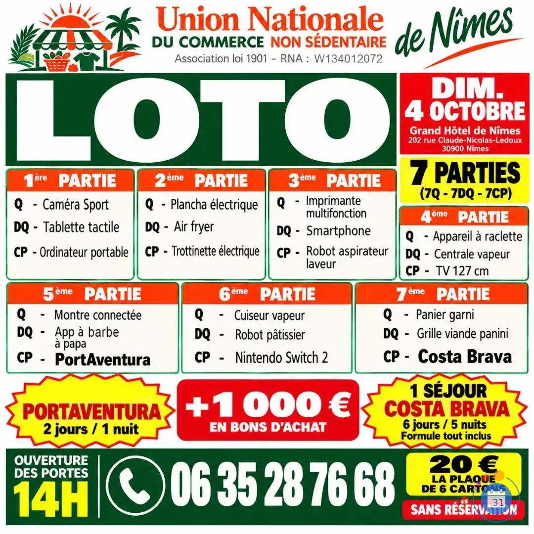 Image Grand Loto de l'UNCNS de Nîmes (photo 2)