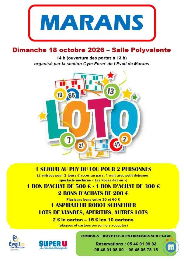 Flyer Loto de la section Gym Form'
