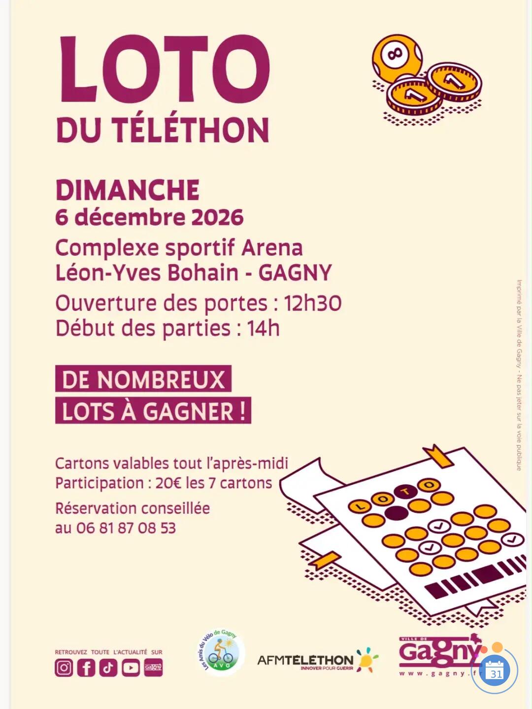 Image LOTO DU TELETHON DE GAGNY (photo 2)