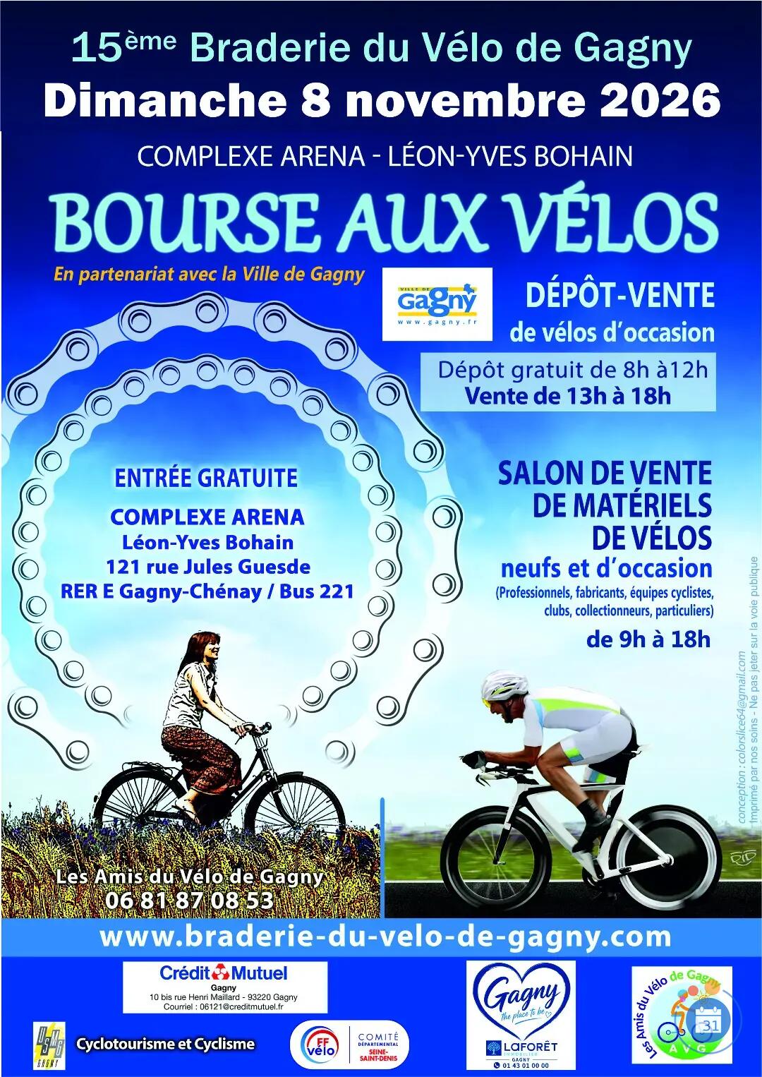 Image LA BRADERIE DU VELO DE GAGNY - BOURSE AUX VELOS (photo 1)