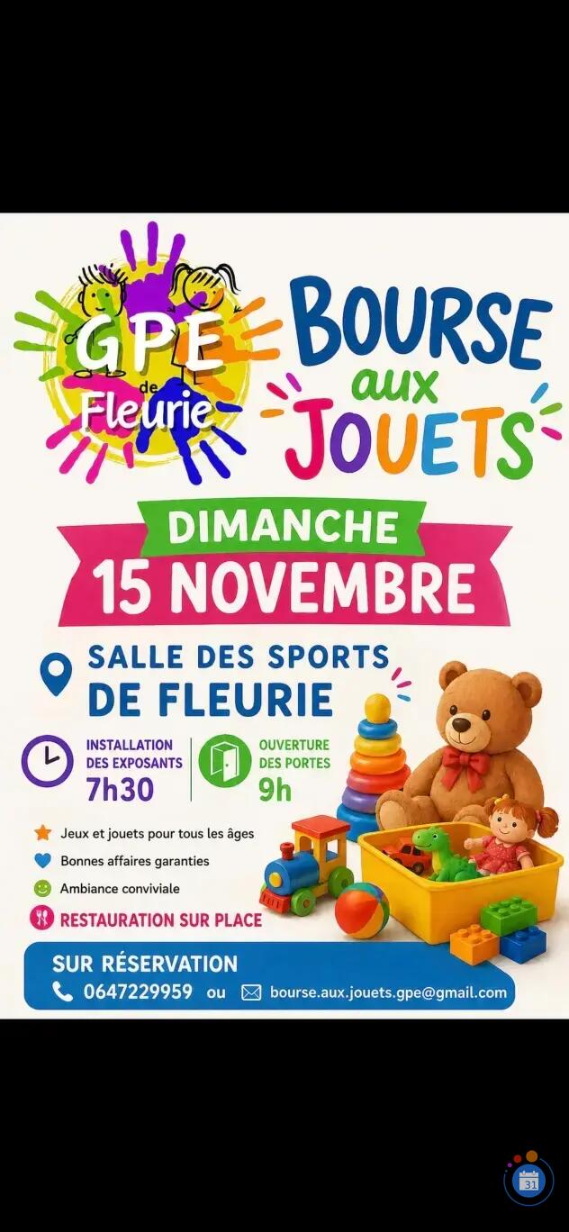 Image bourse aux jouets GPE Fleurie (photo 1)