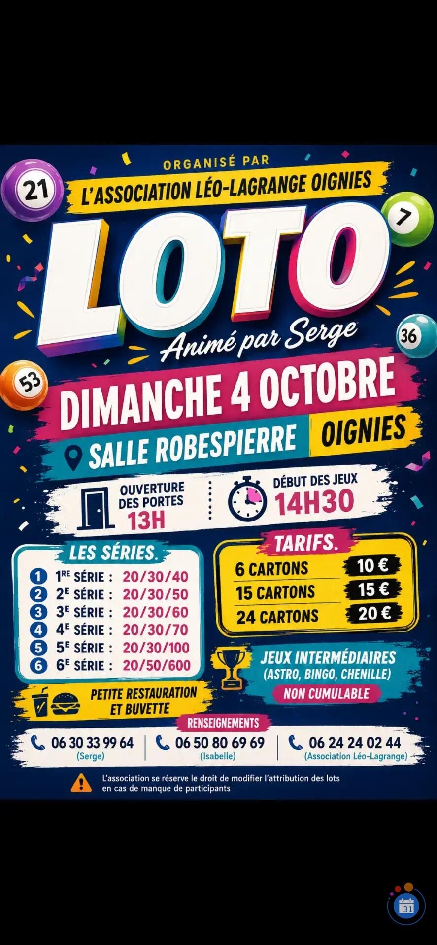 Flyer Loto convivial
