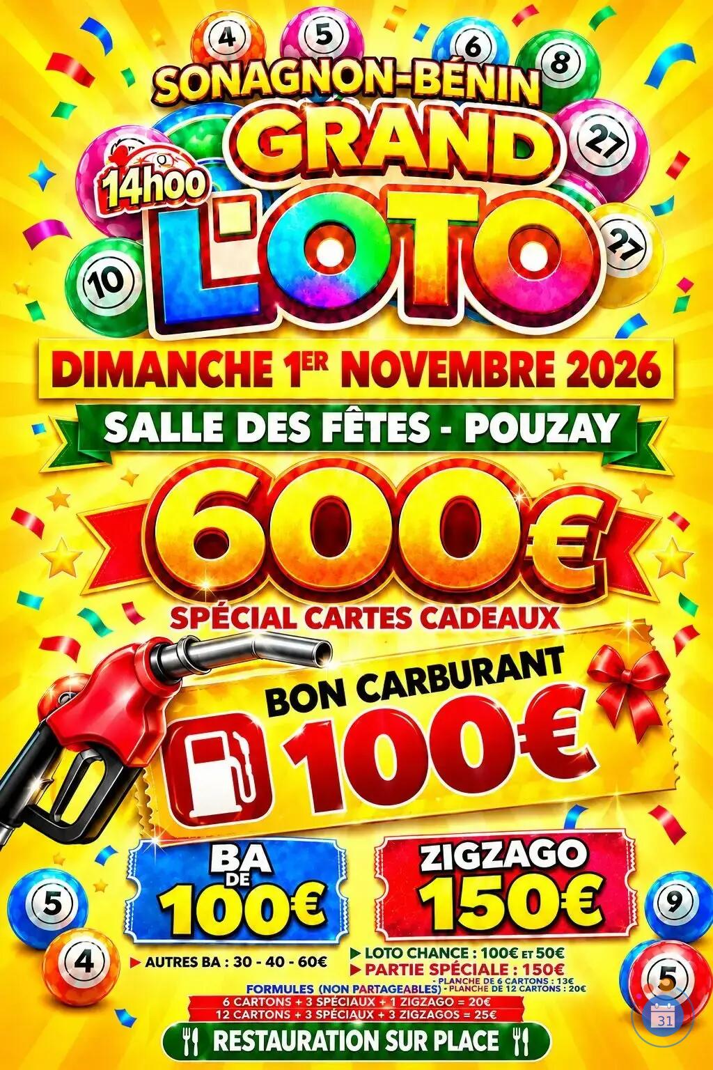Flyer Loto sonagnon-benin anime par marius