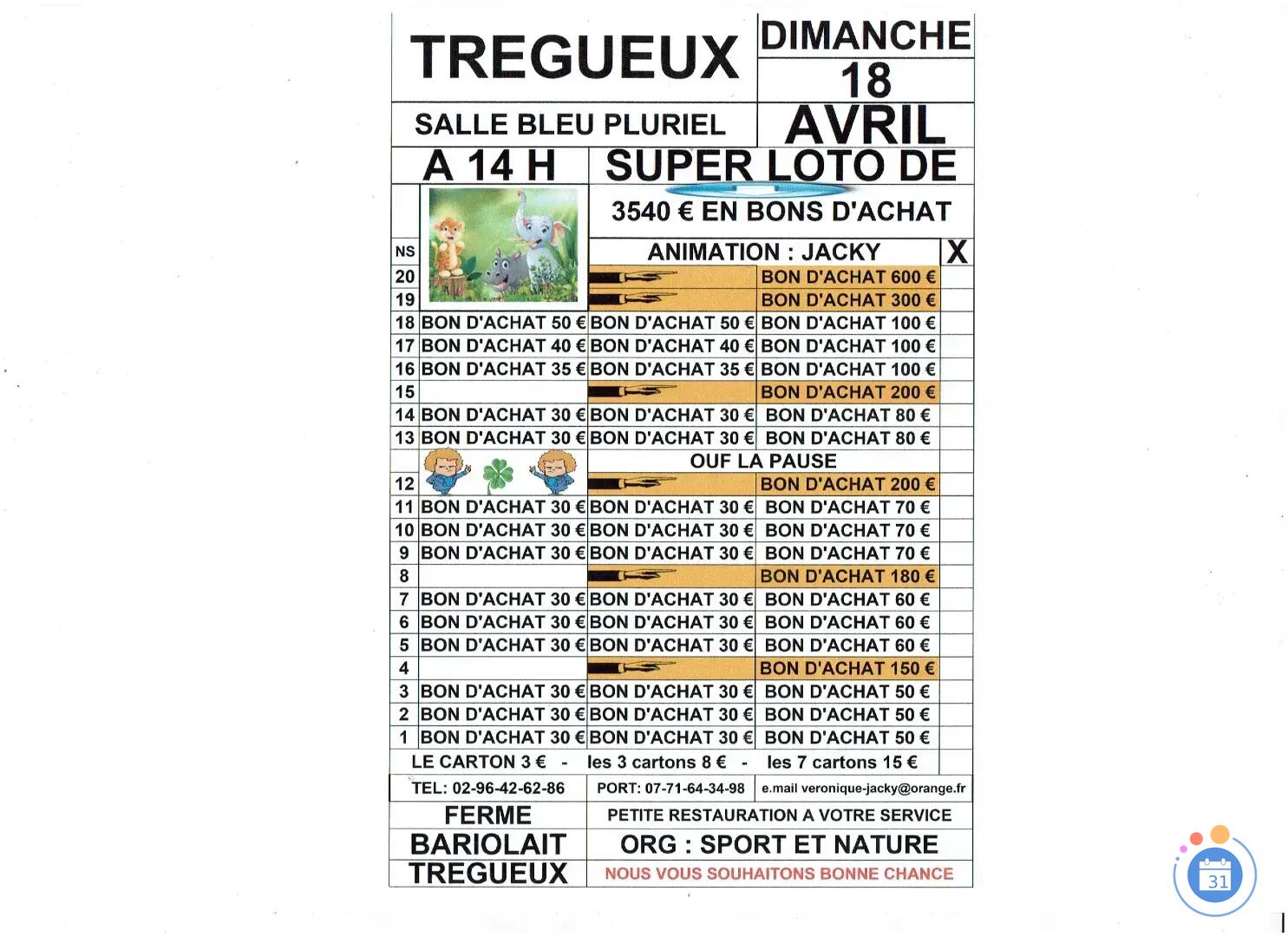 Image LOTO DOTE DE 3540€ ANIME PAR JACKY (photo 1)