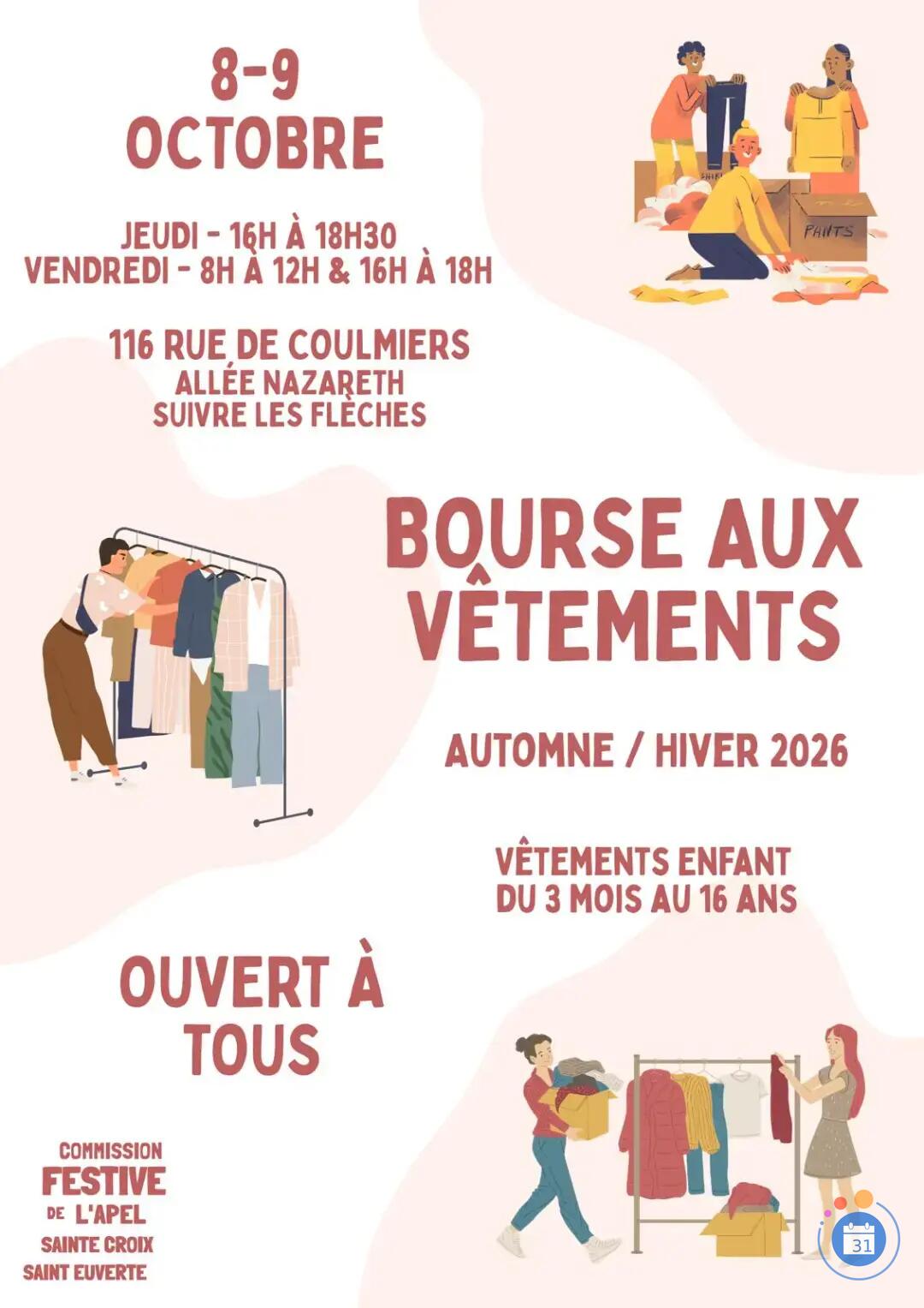 Image Bourse aux vêtements enfants (photo 1)