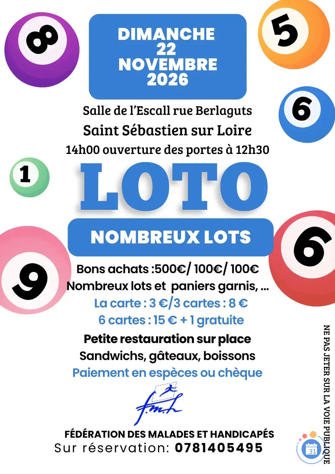 Flyer Loto FMH
