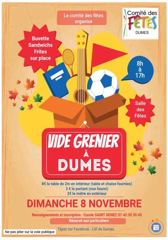 Image Vide Grenier à Dumes (photo 1)