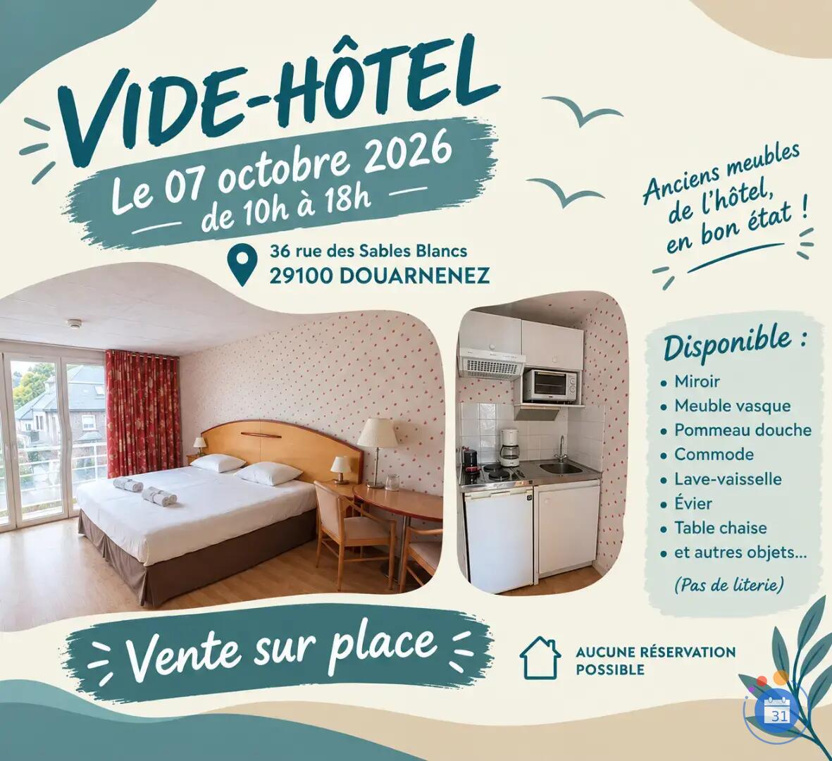Image VIDE HOTEL LES RESIDENCES D'ARMOR (photo 1)