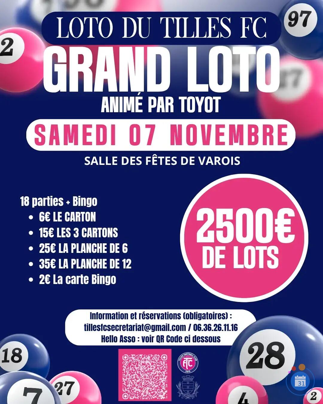 Flyer Grand Loto du Tilles FC
