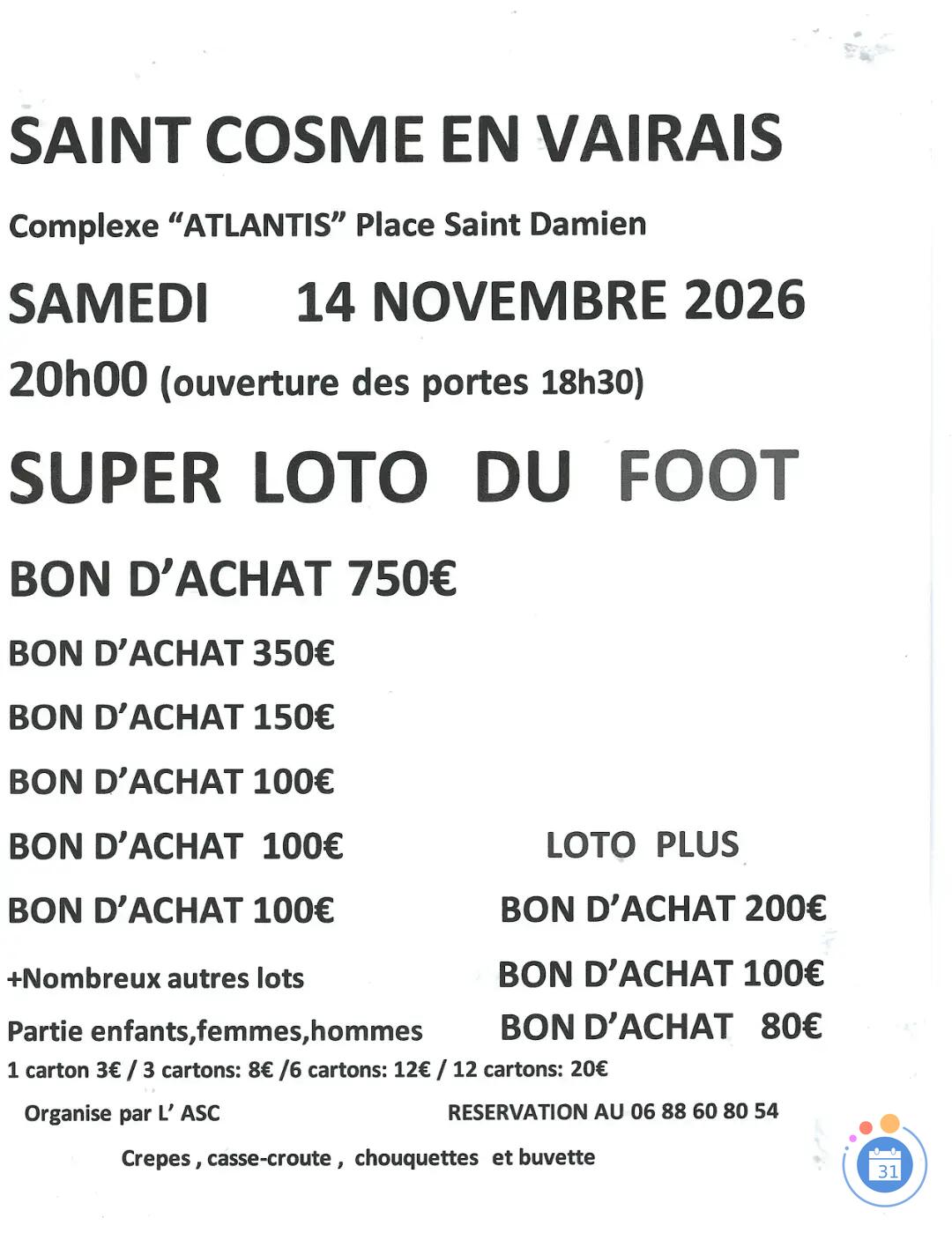 Flyer super loto du foot