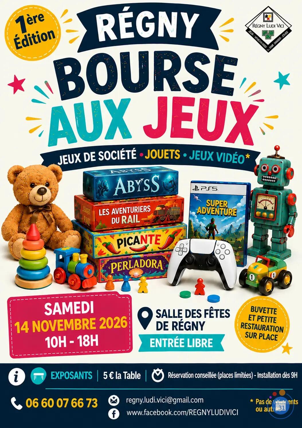 Image Bourse aux jeux : Jeux de société / Jouets / Jeux vidéo (photo 1)