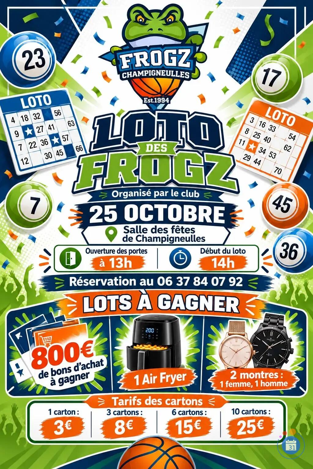 Flyer Loto de l'ASCBB