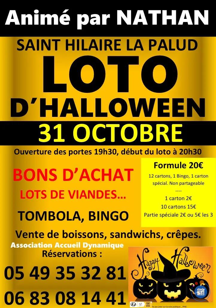 Flyer Loto d’Halloween