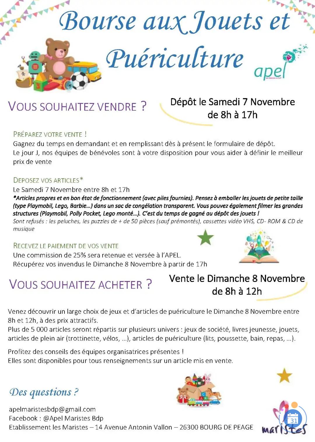Image Bourse aux jouets dépôt /vente (photo 1)