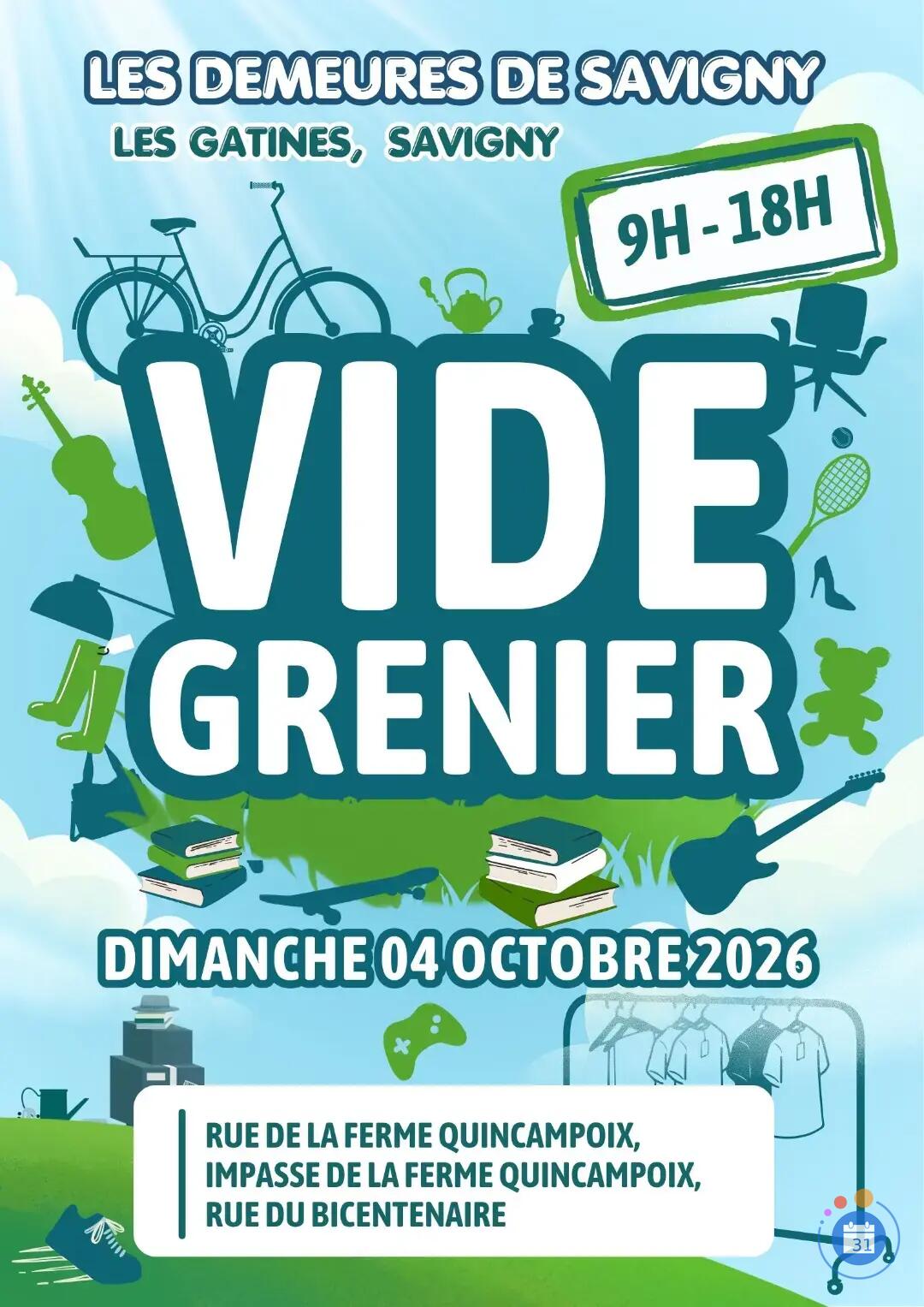 Image VIDE-GRENIERS A.S.L. LES DEMEURES DE SAVIGNY (photo 1)