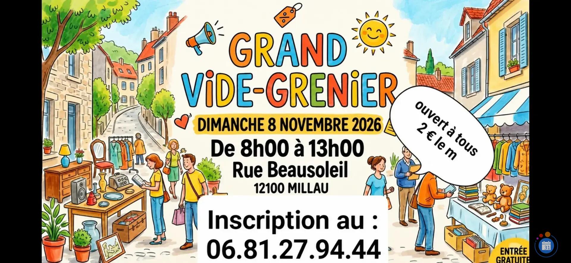 Image vide grenier association des habitants rue beau soleil (photo 1)
