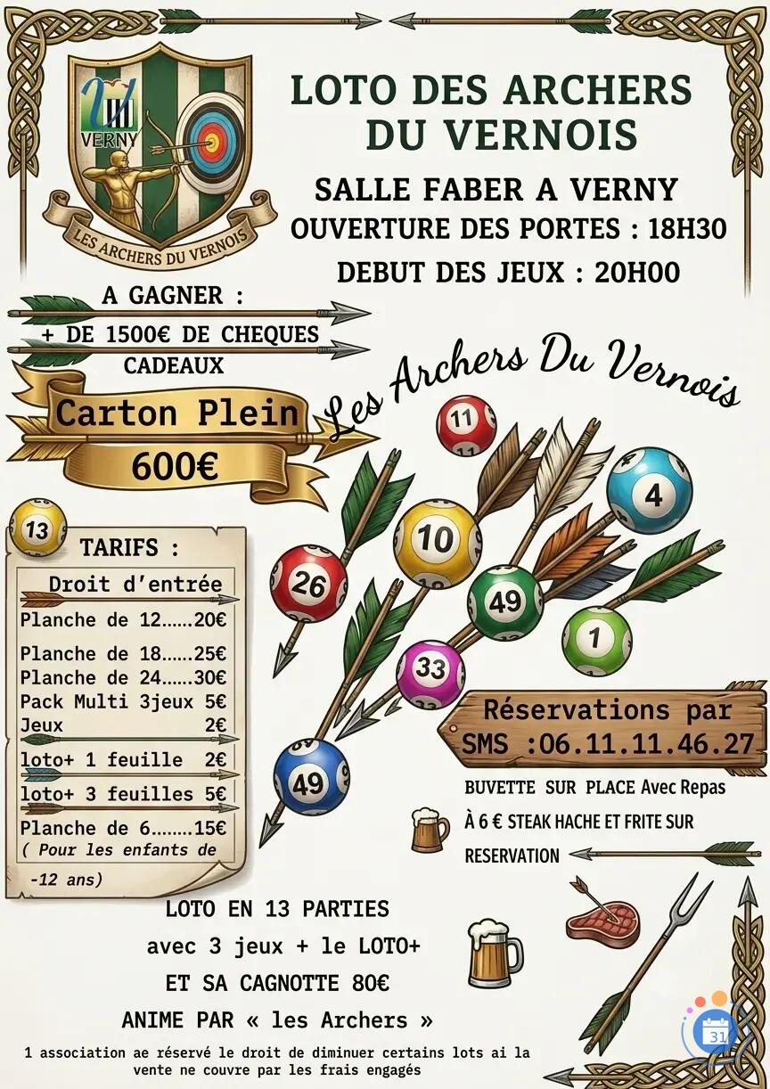 Flyer Loto des archers