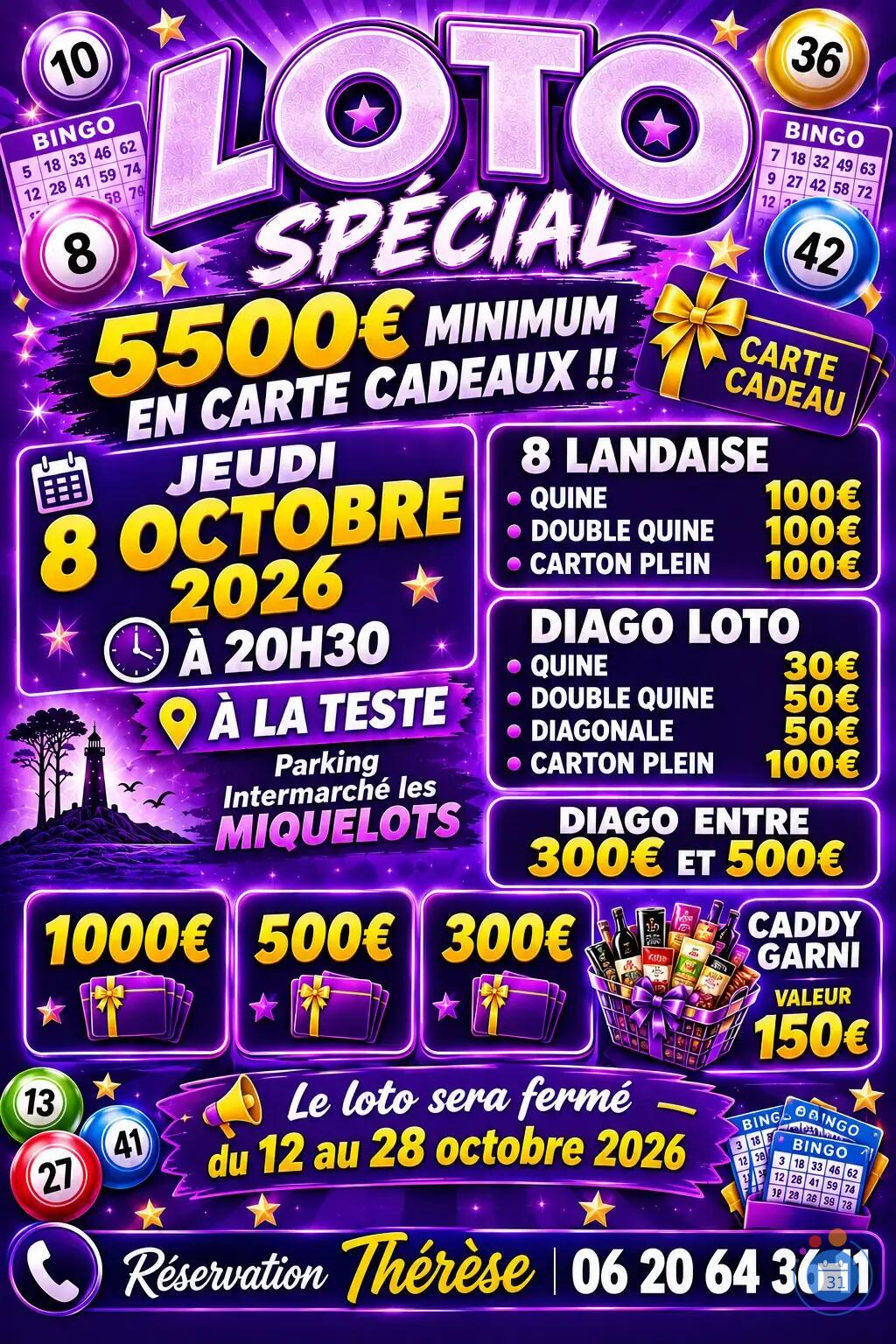 Flyer Super loto spécial a 20h30