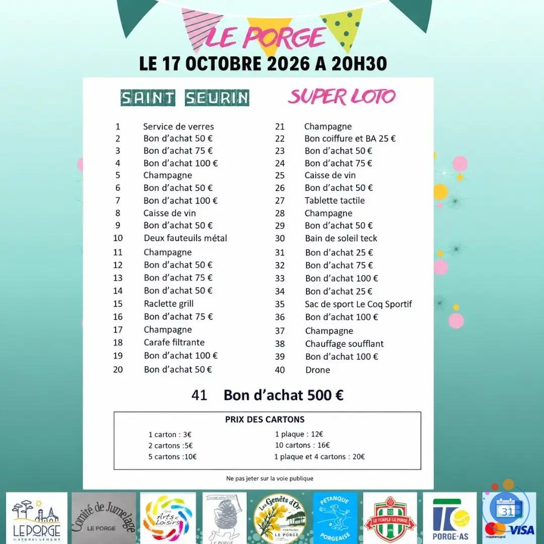 Image SUPER LOTO DE SAINT SEURIN (photo 1)