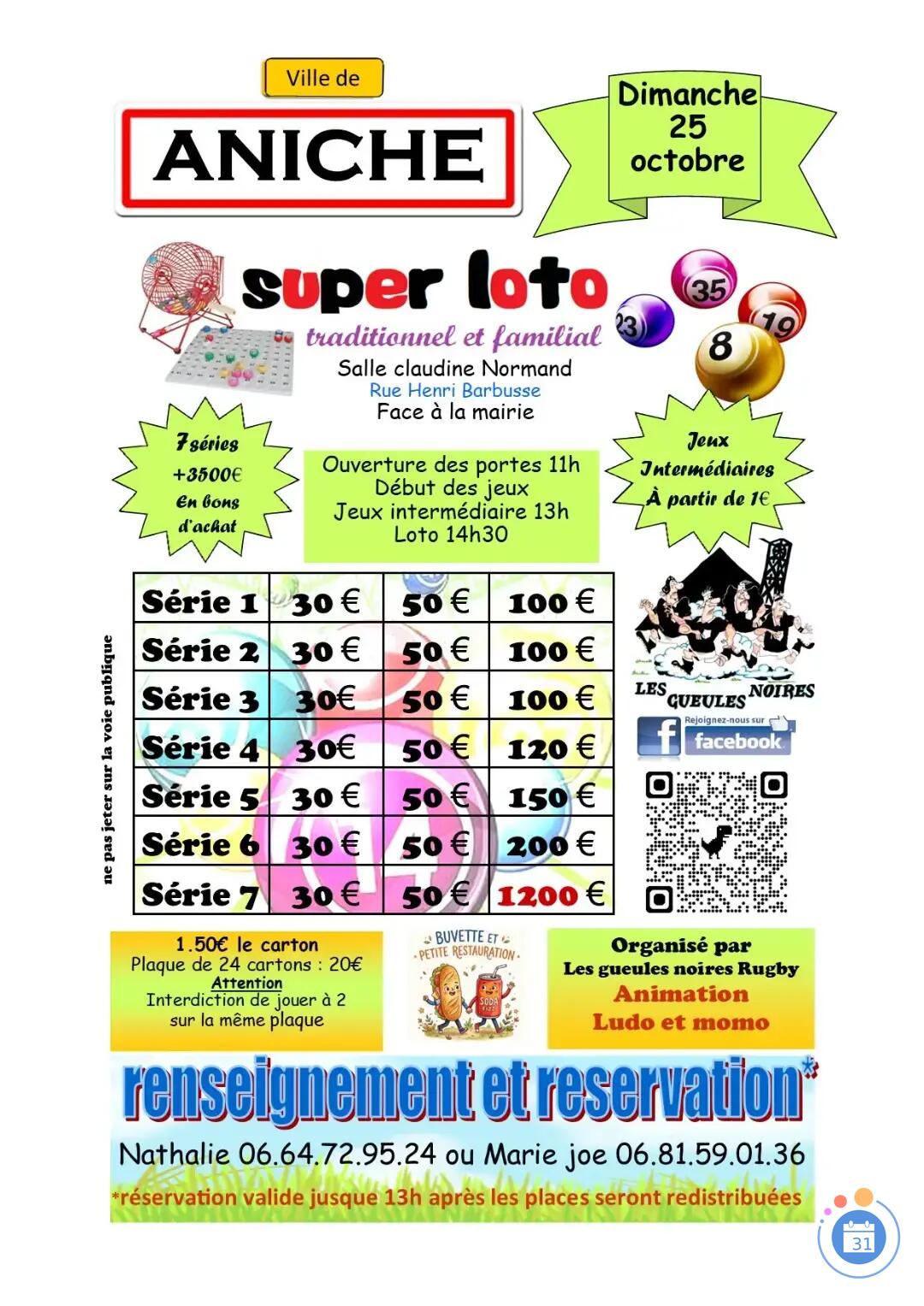 Flyer super loto des gueules noires