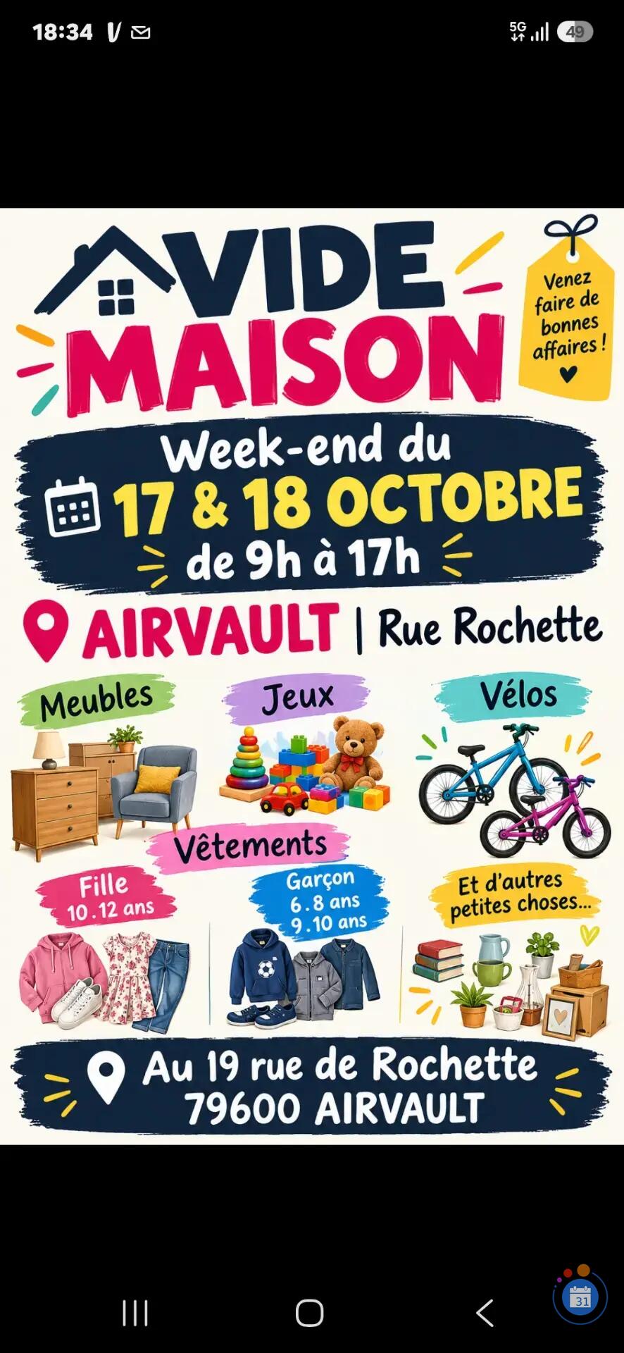Image Vide maison rue rochette (photo 1)