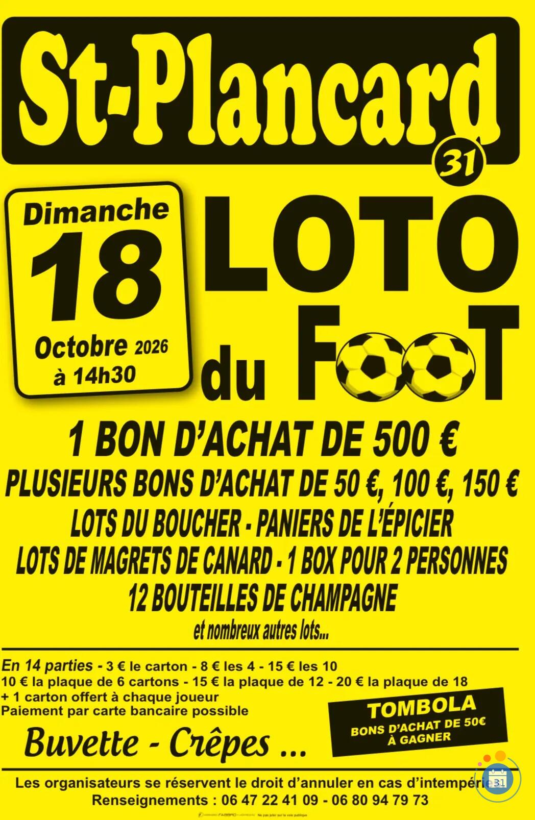 Flyer Loto du foot