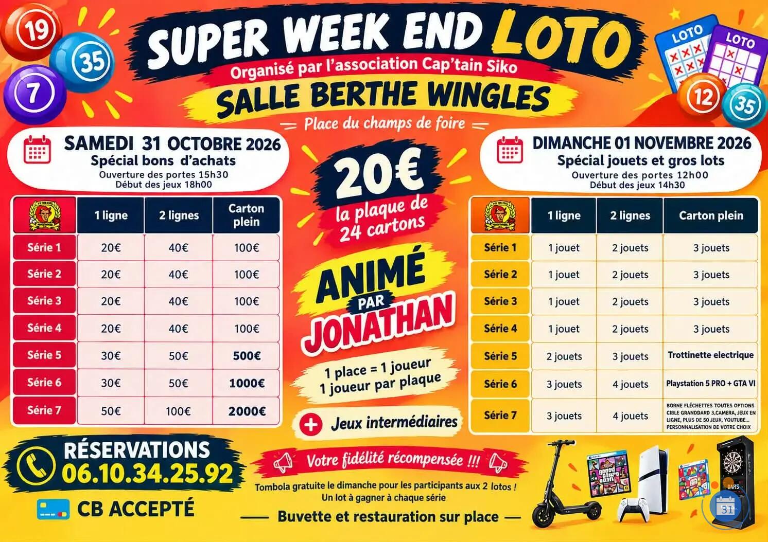 Flyer Méga week-end loto