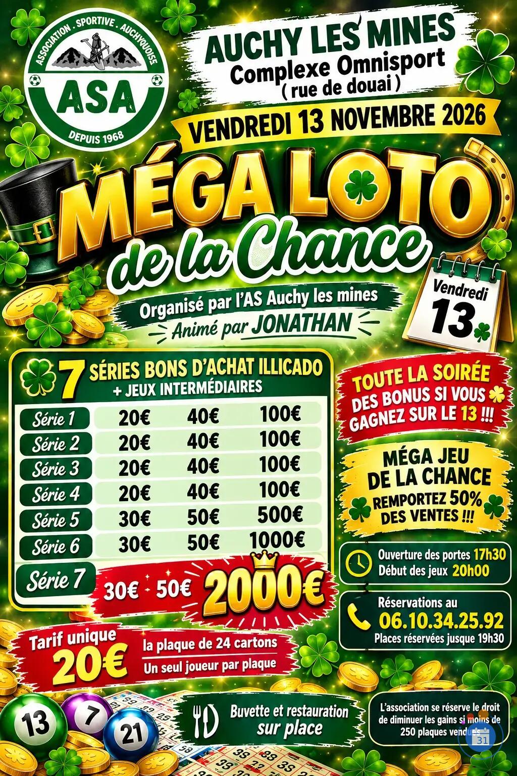 Flyer Méga loto de la chance
