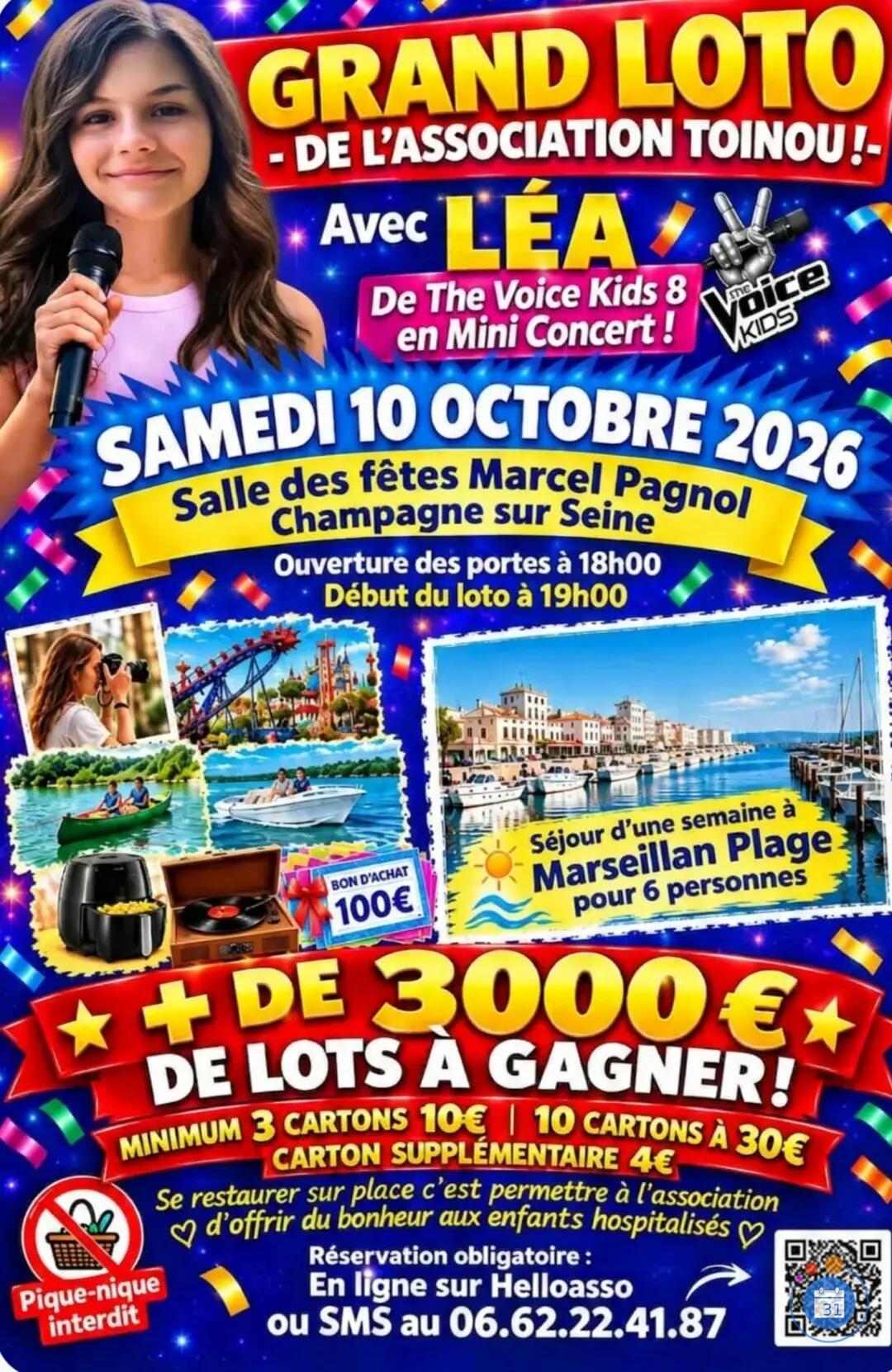 Image Loto concert caritatif en faveur des enfants atteints du cancer (photo 1)