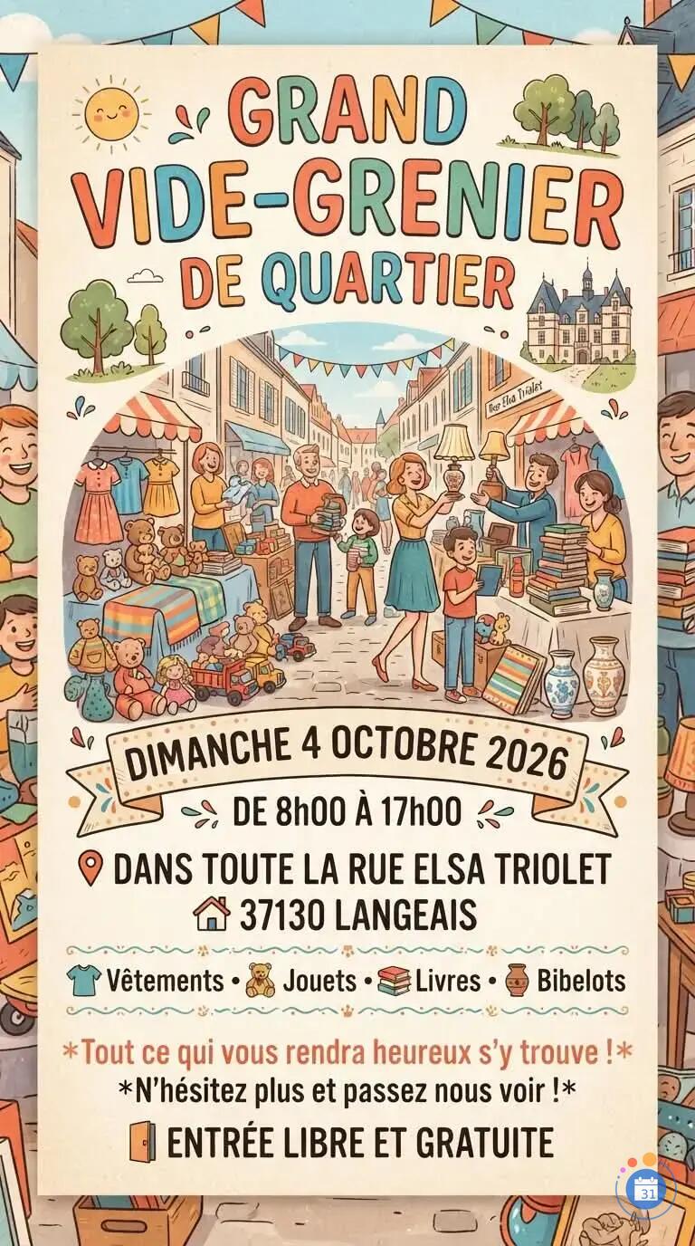 Image Vide grenier de quartier (photo 1)