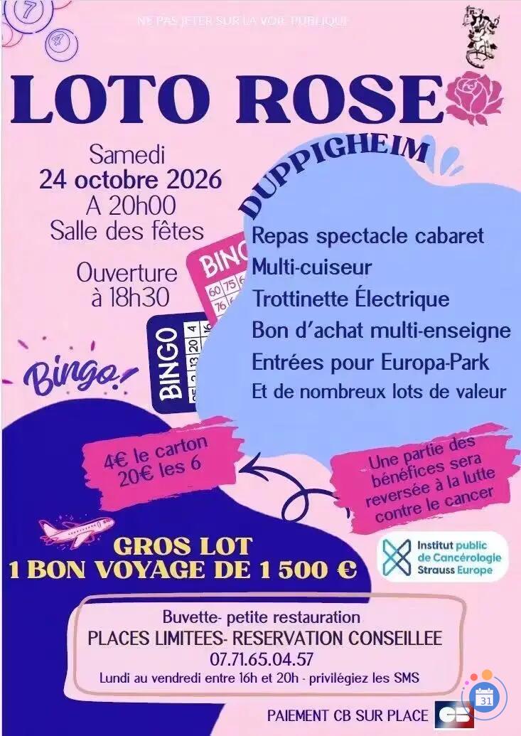 Flyer Loto Rose
