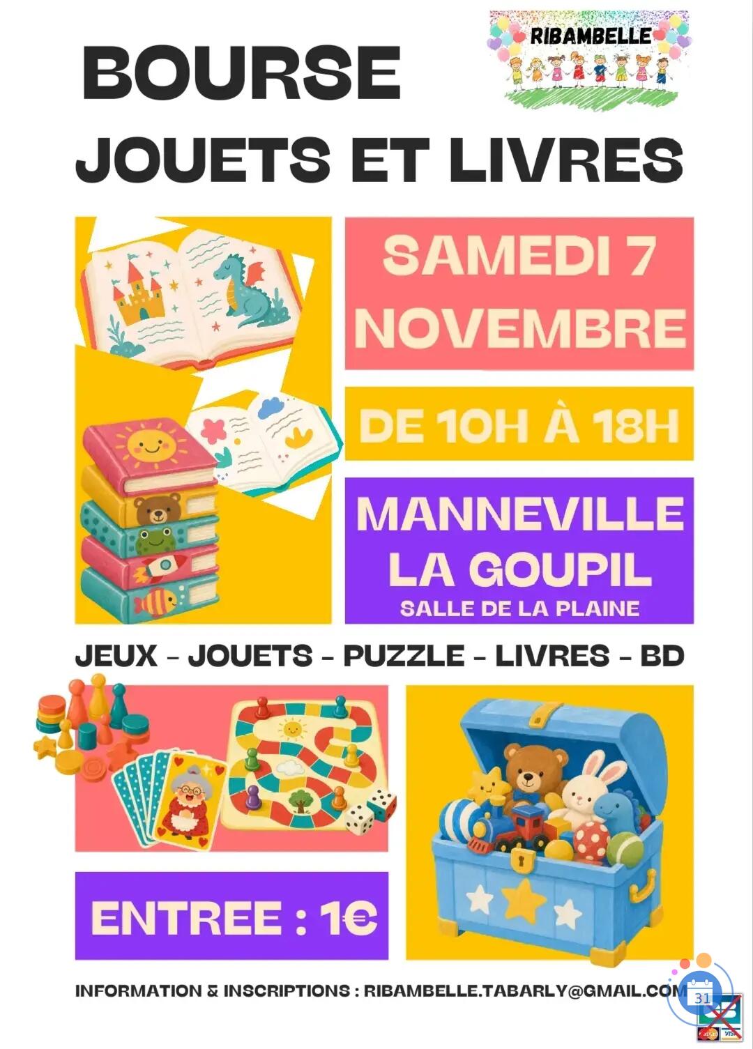 Image Bourse aux jouets et aux livres Ribambelle (photo 1)