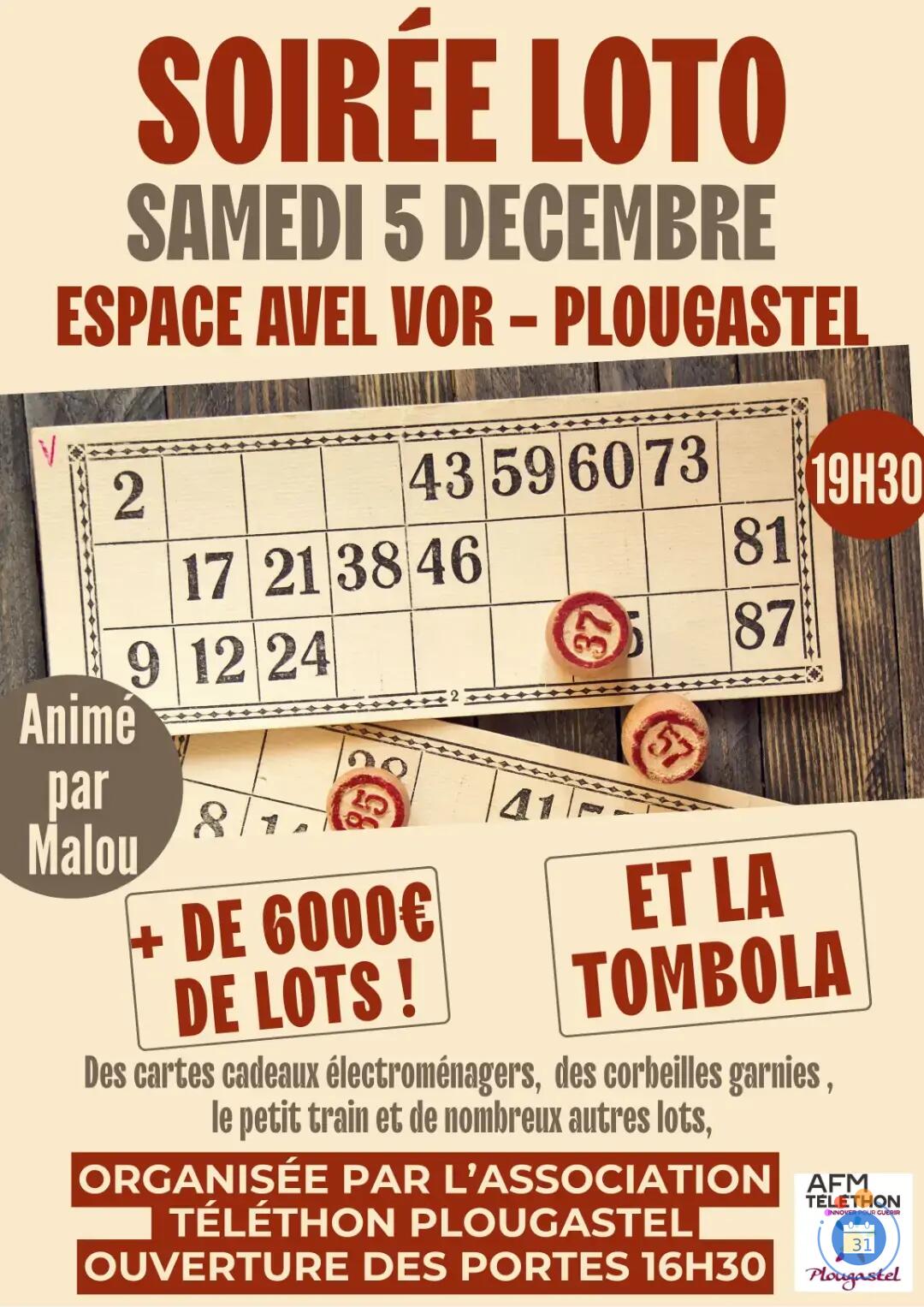 Flyer Loto Téléthon Plougastel