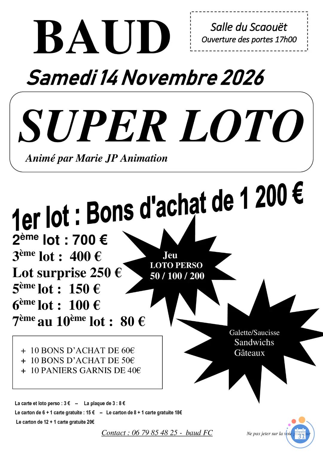Flyer Méga loto