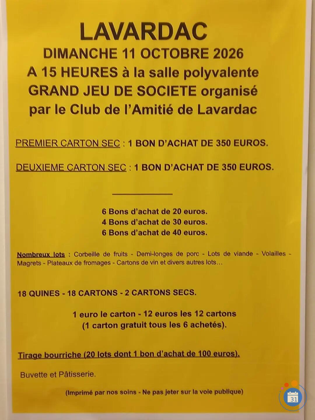 Image Super Loto du club de l’amitié (photo 1)