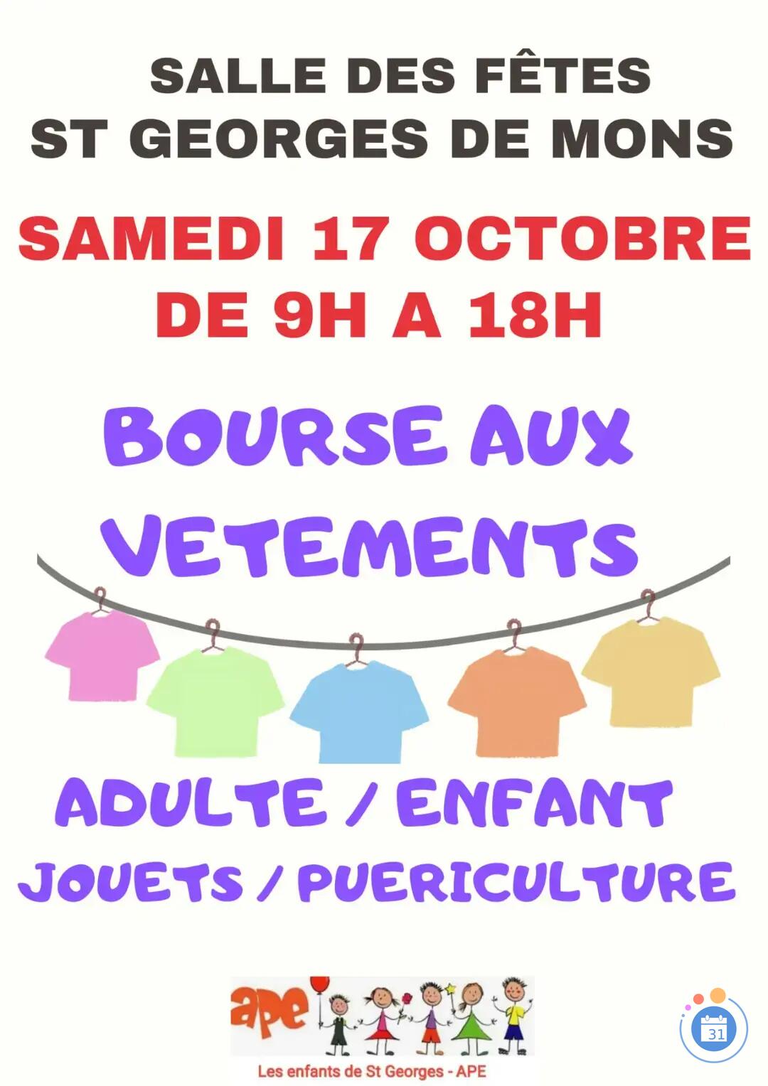 Image Bourse aux vêtements jouets puériculture (photo 1)