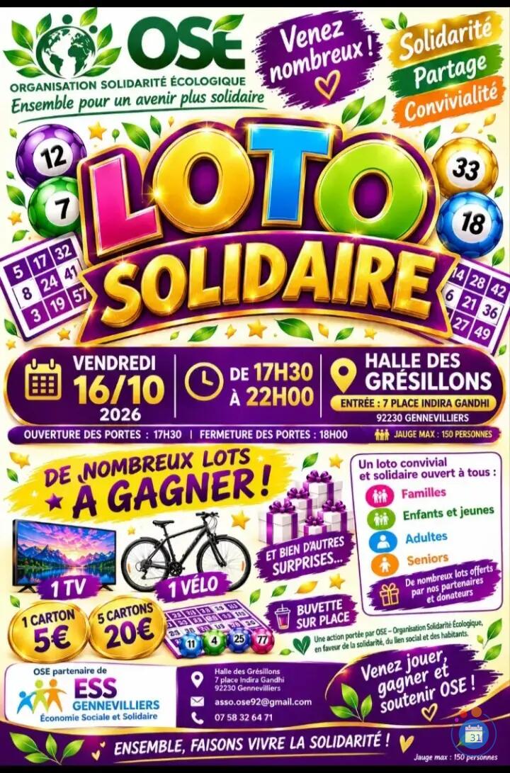 Image Grand LOTO SOLIDAIRE (photo 1)