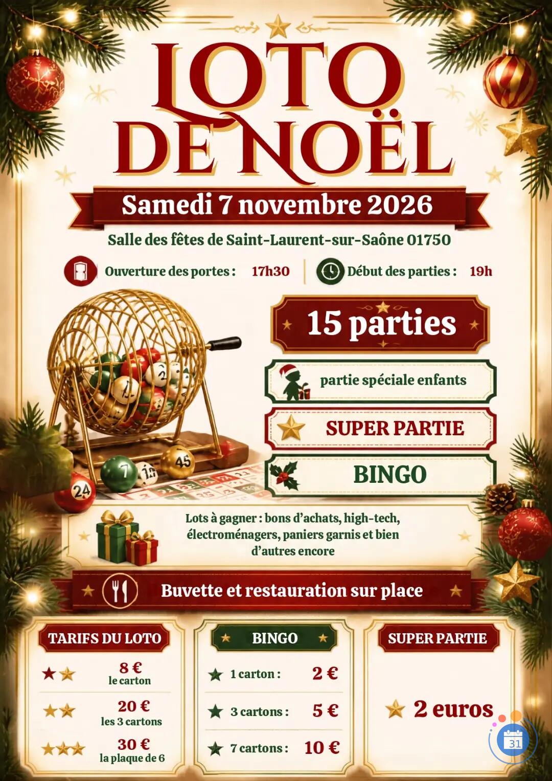 Image Loto de Noël de l'association nuage de sourires (photo 1)